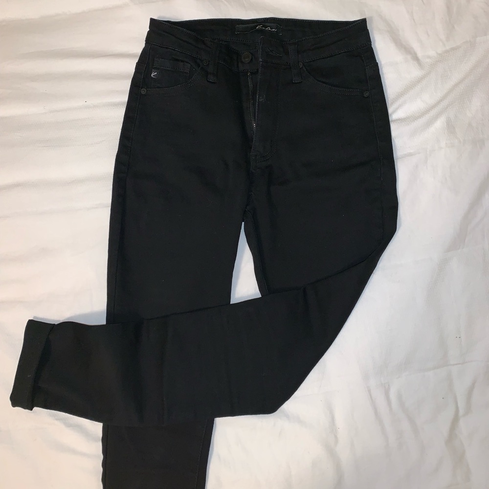 High waisted stretch Kancan skinny black jeans